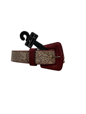 Jonathan Logan sz S burgundy cloth belt NWT